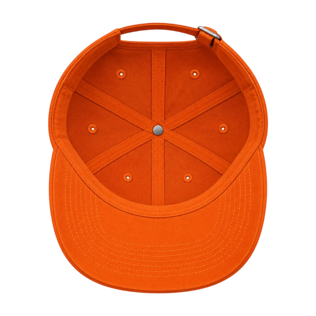Minur Classic Orange Baseball Cap with Adjustable Strap