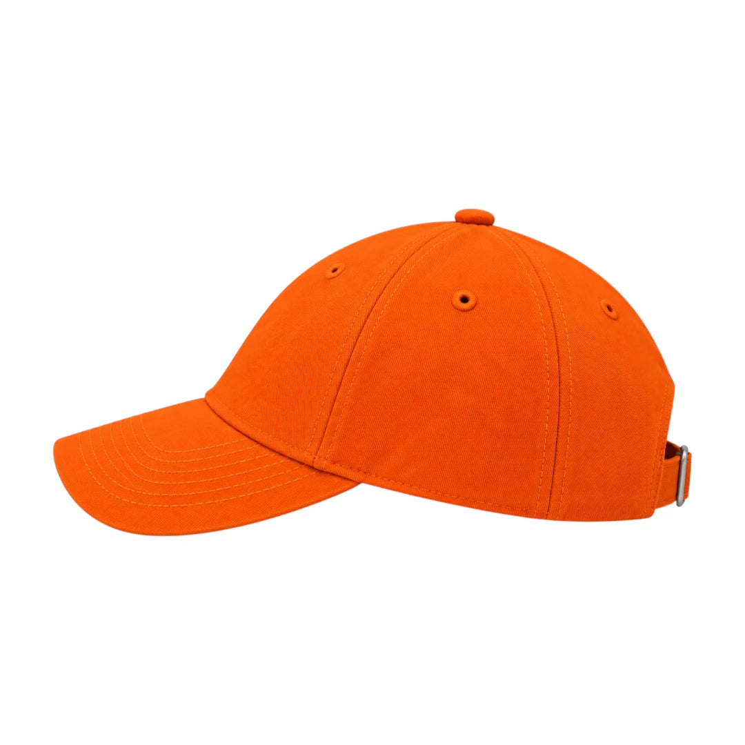 Minur Classic Orange Baseball Cap with Adjustable Strap