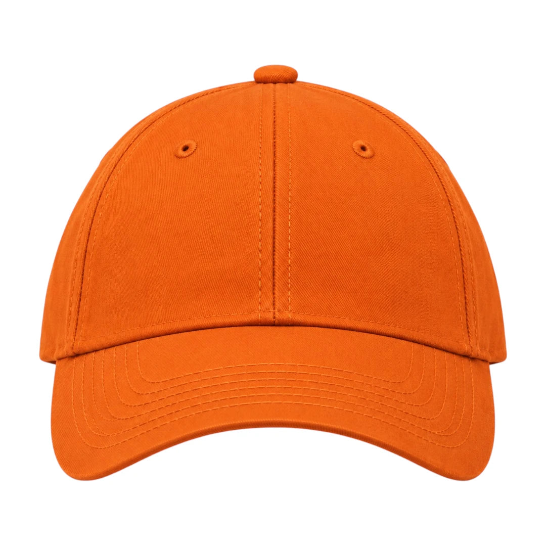 Minur Classic Orange Baseball Cap with Adjustable Strap