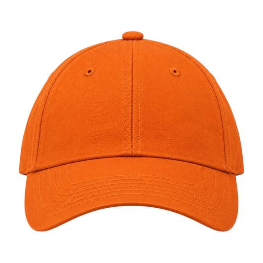 Minur Classic Orange Baseball Cap with Adjustable Strap
