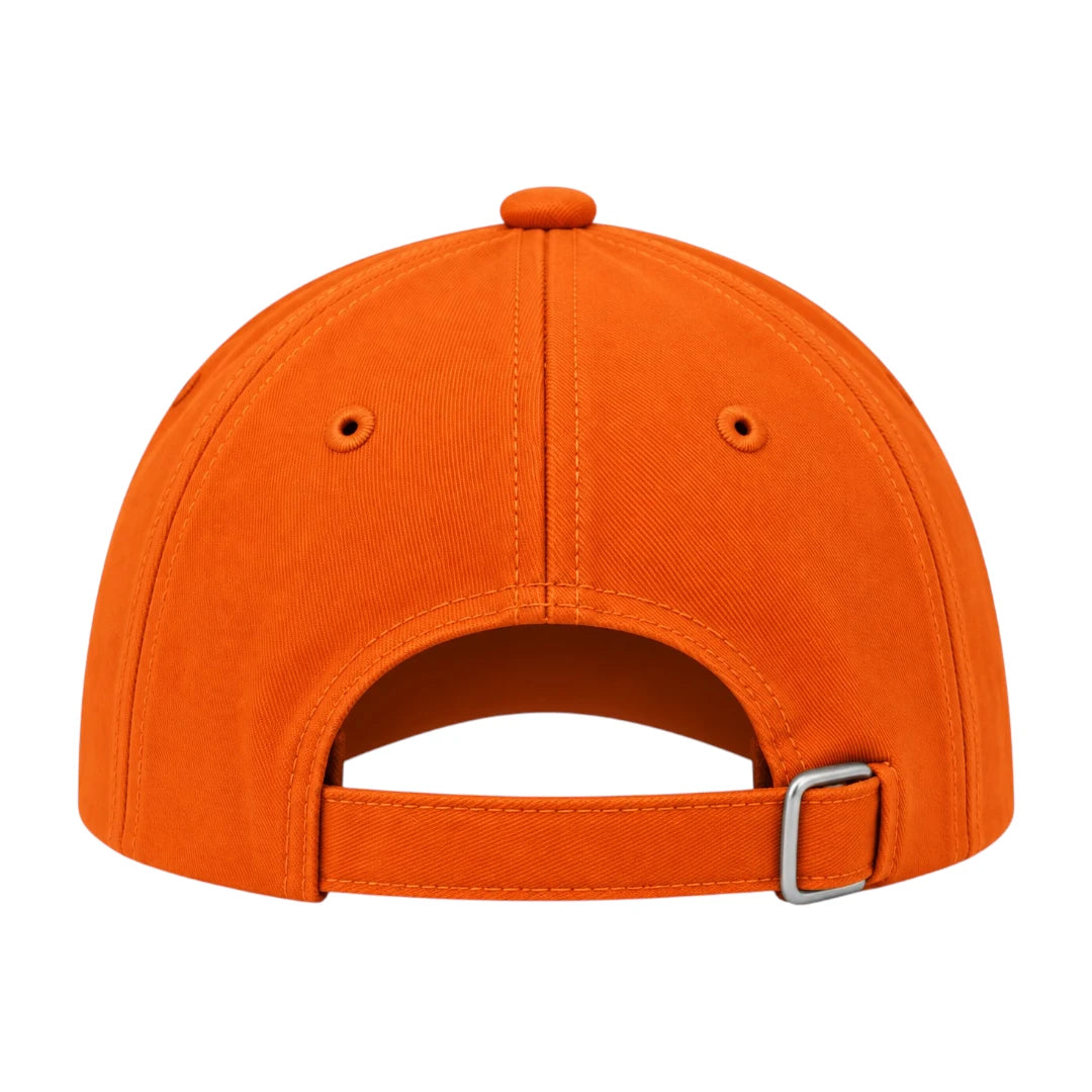 Minur Classic Orange Baseball Cap with Adjustable Strap