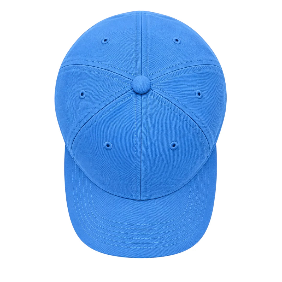 Minur Classic Blue Baseball Cap with Curved Brim
