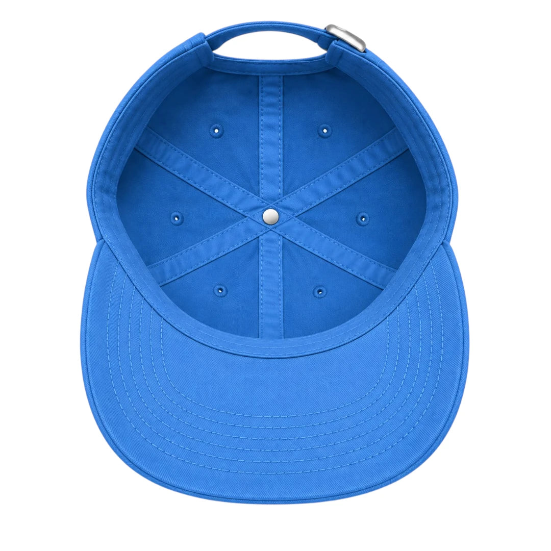 Minur Classic Blue Baseball Cap with Curved Brim