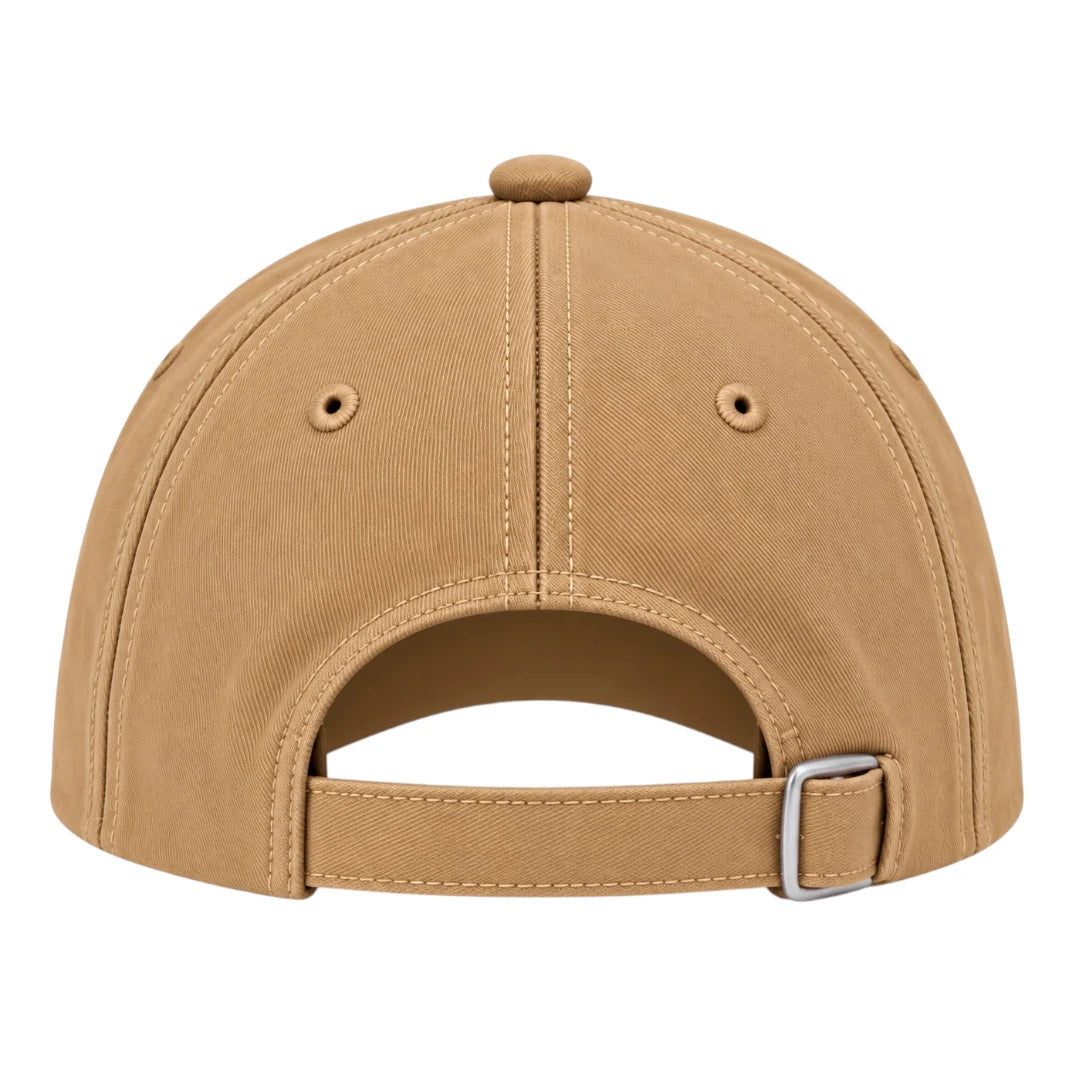 Minur Classic Brown Baseball Cap with Adjustable Strap