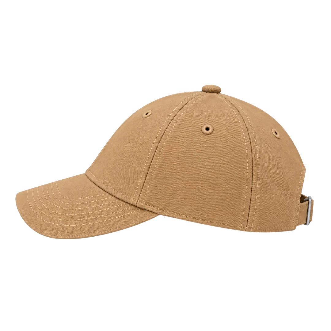 Minur Classic Brown Baseball Cap with Adjustable Strap