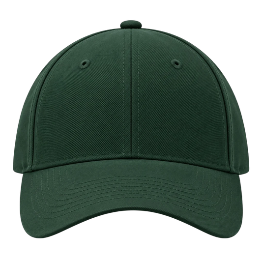 Minur Classic Dark Green Snapback Cap with Curved Brim